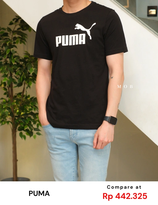 PMSST06001A Essential Logo Graphic SS Tee Black