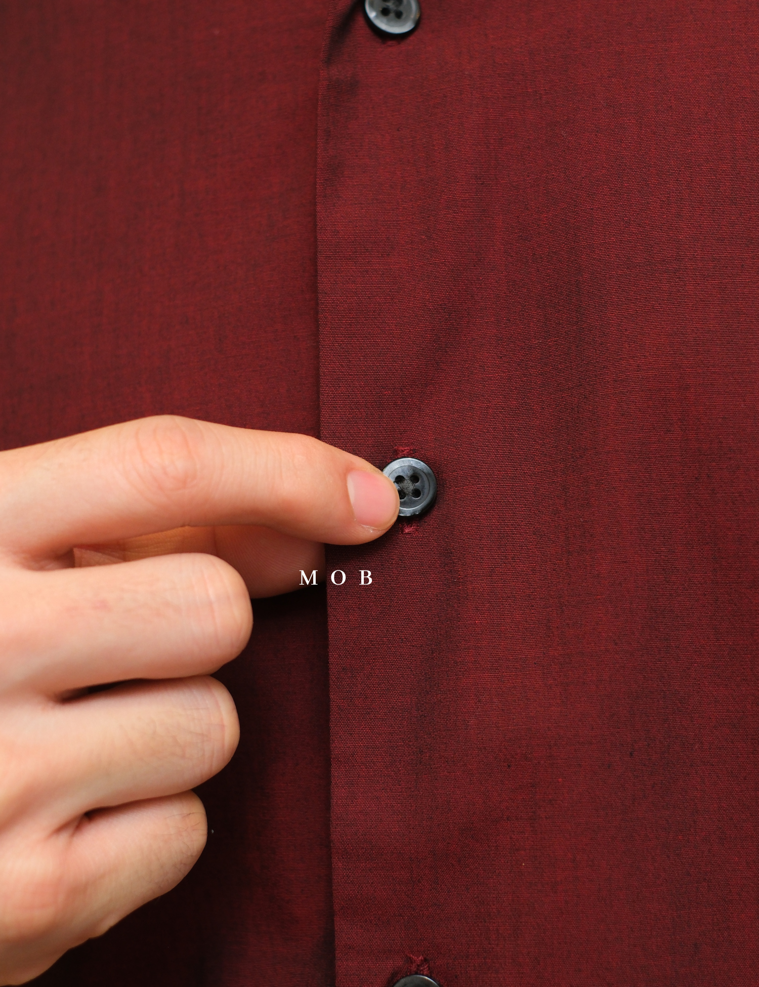 EXLSS07001 FITTED Stretch 1MX LS Shirt Maroon