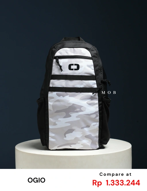 Image of OGBAG02010B Court Recycled Sling Backpack Black Camo