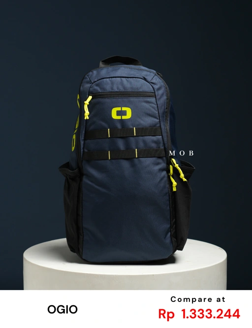 Image of OGBAG02010C Court Recycled Sling Backpack Navy Stabilo