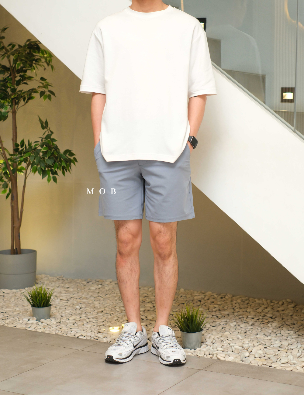 ONSR1001 Tech Hybrid Chino Shorts Wintry Waters