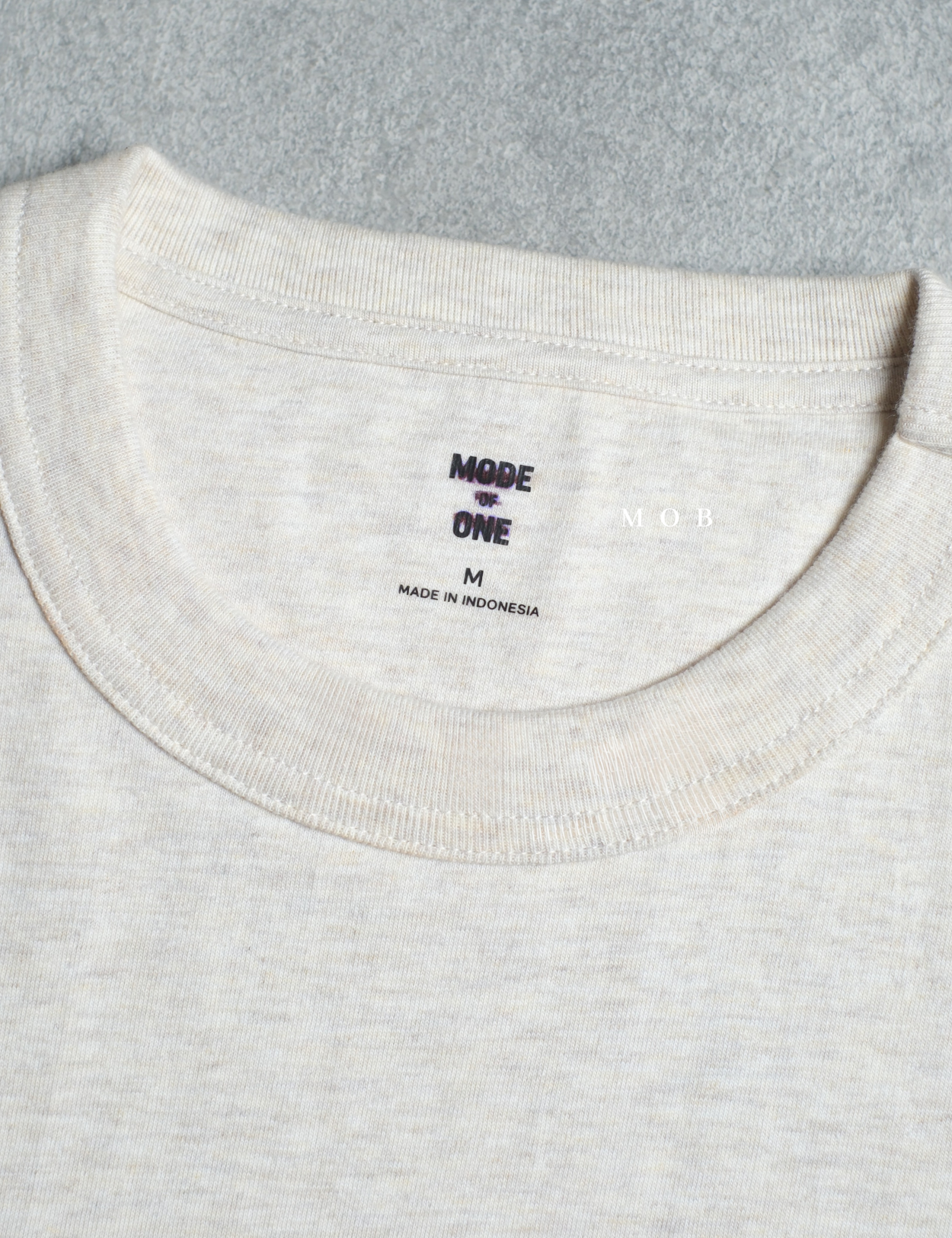 MODSST01001D Basic SS Tee Ivory Misty