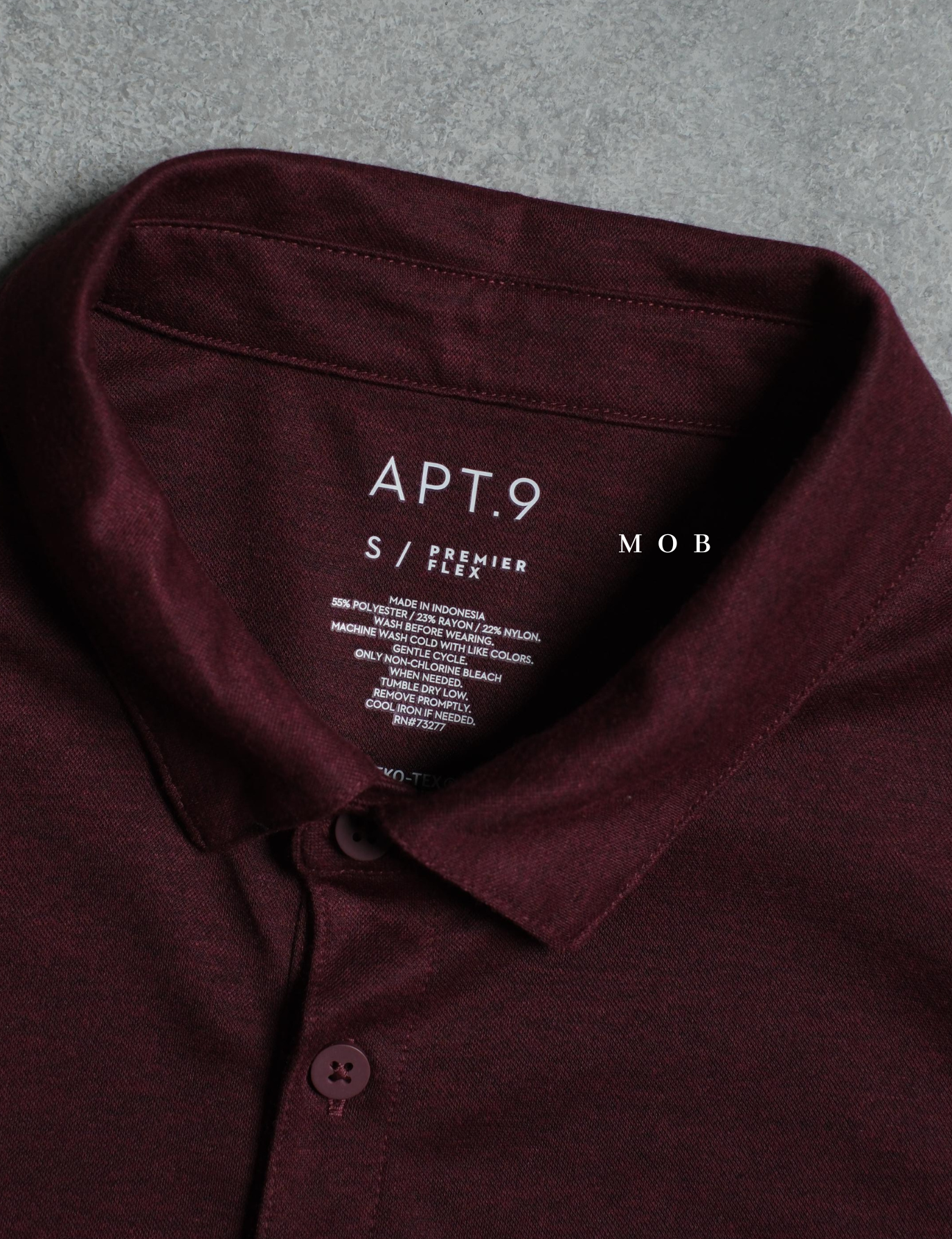 APTPLS01001 Premier Flex LS Polo Maroon