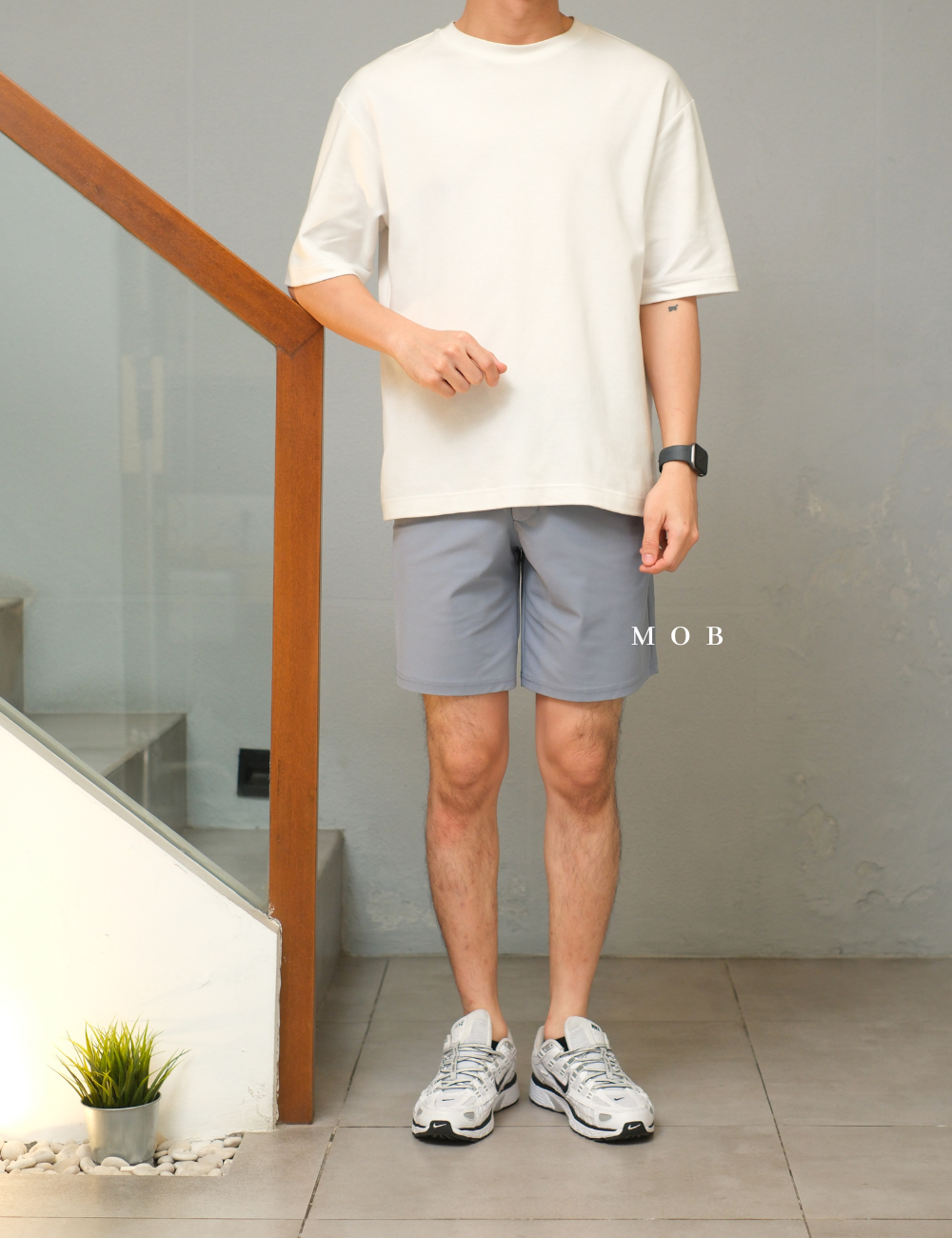 ONSR1001 Tech Hybrid Chino Shorts Wintry Waters