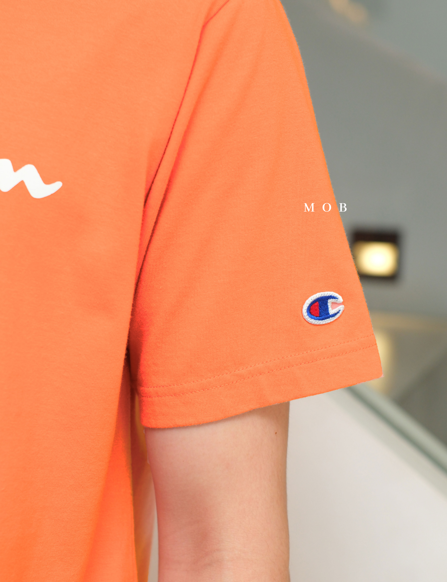 CHMPSST2402I Classic Script Logo SS Tee Orange