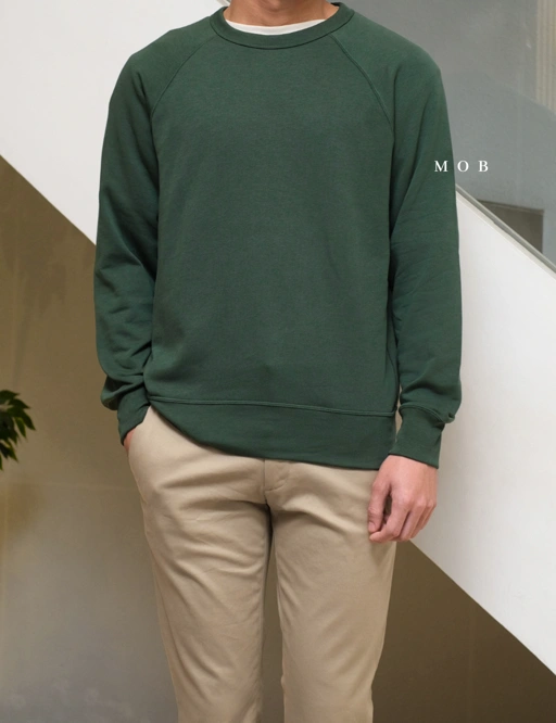 Image of UNQSW02004 Basic Sweatshirt Green