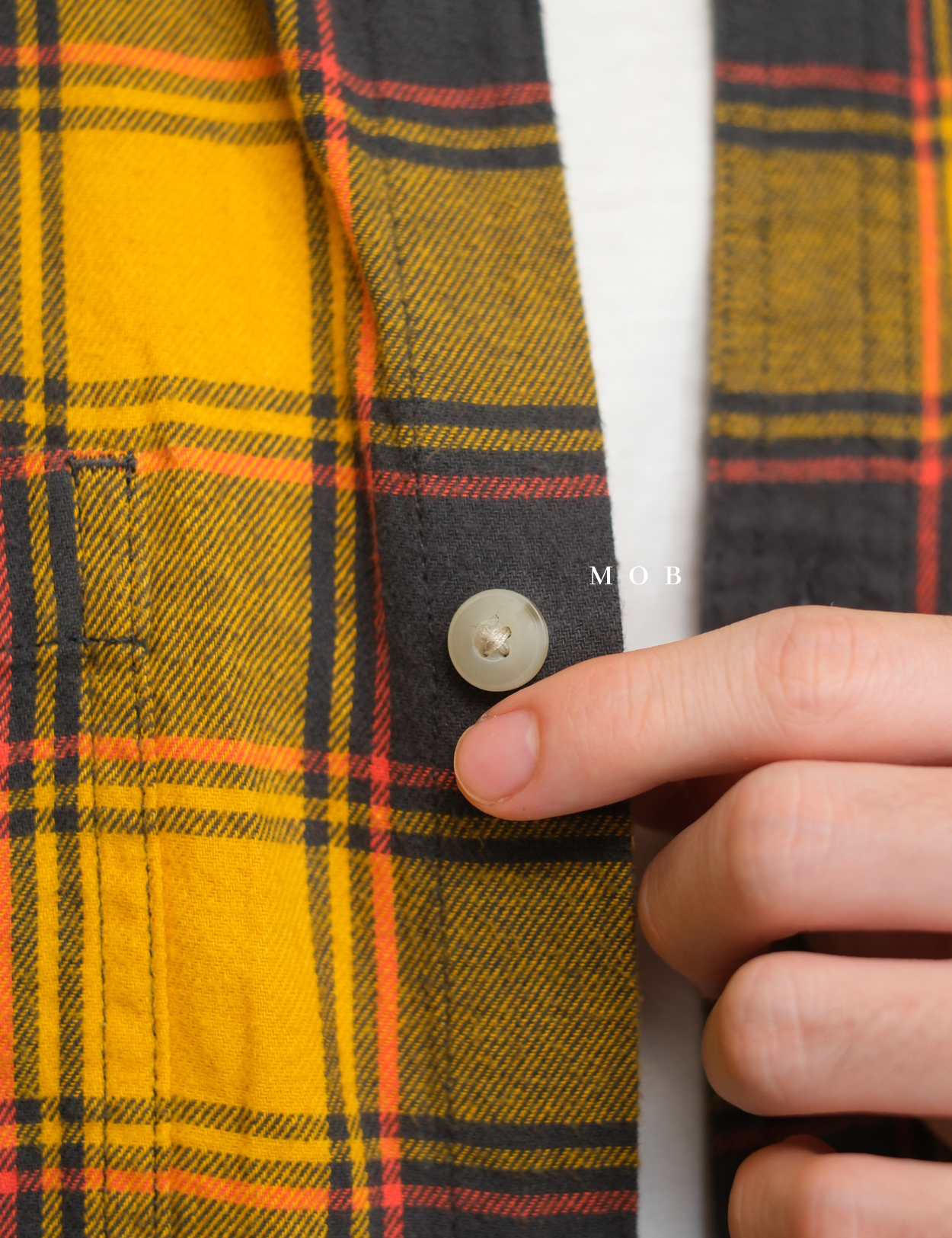 SNMLSS01006 Super Soft Flannel LS Shirt Yellow Grey Plaid
