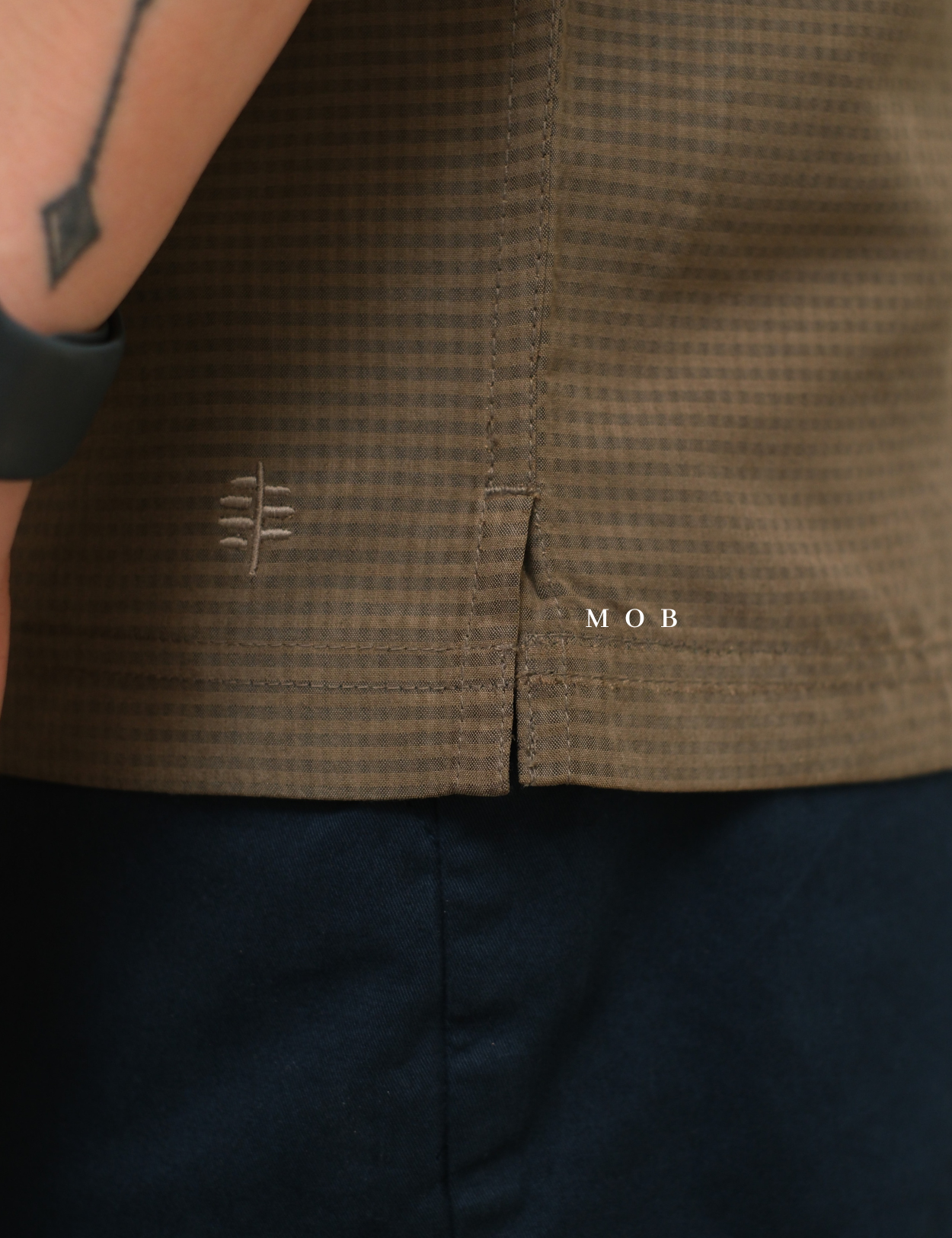 RRBSSS01001C Desert Pucker Dry SS Shirt Army