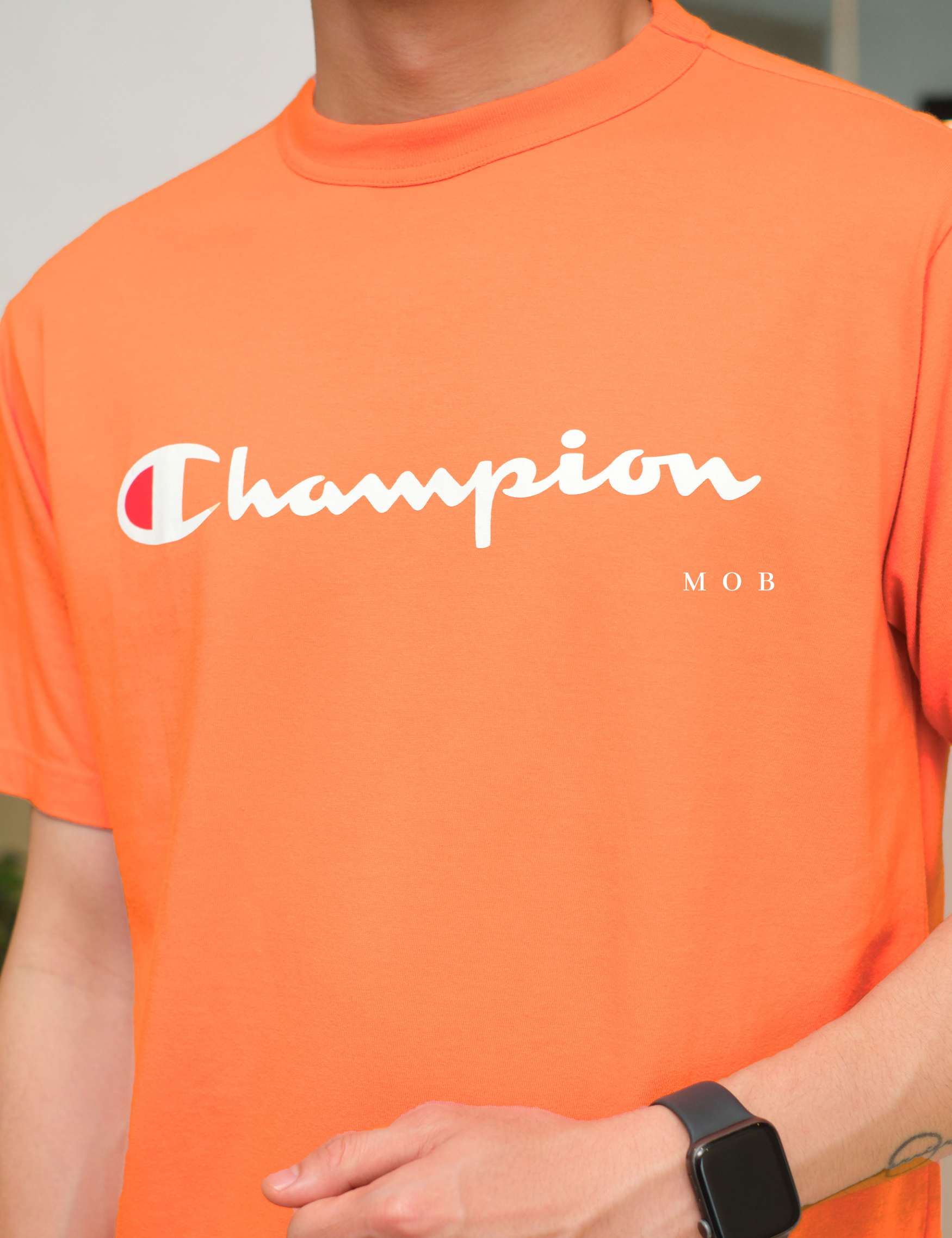CHMPSST2402I Classic Script Logo SS Tee Orange