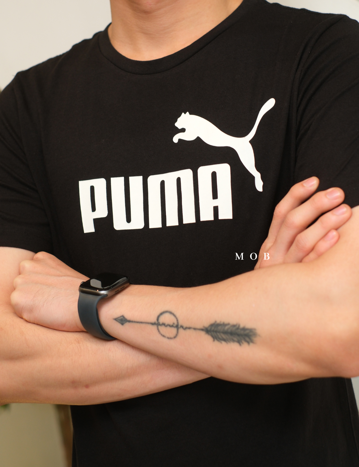 PMSST06001A Essential Logo Graphic SS Tee Black