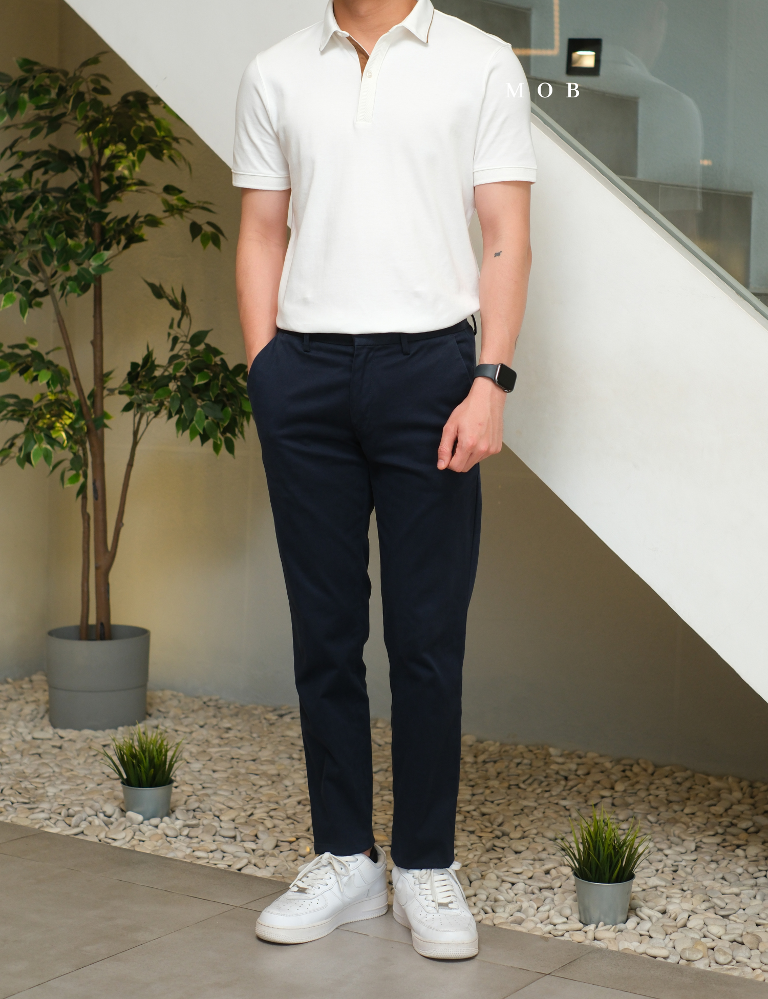 ARK01SSP019 Gentle Polo Shirt Off White