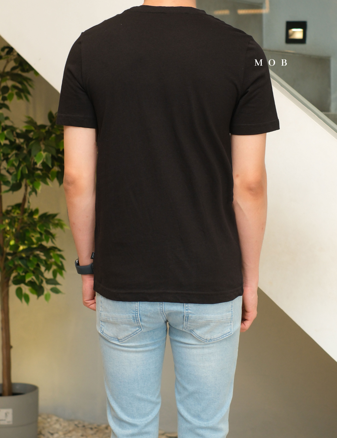 PMSST06001A Essential Logo Graphic SS Tee Black