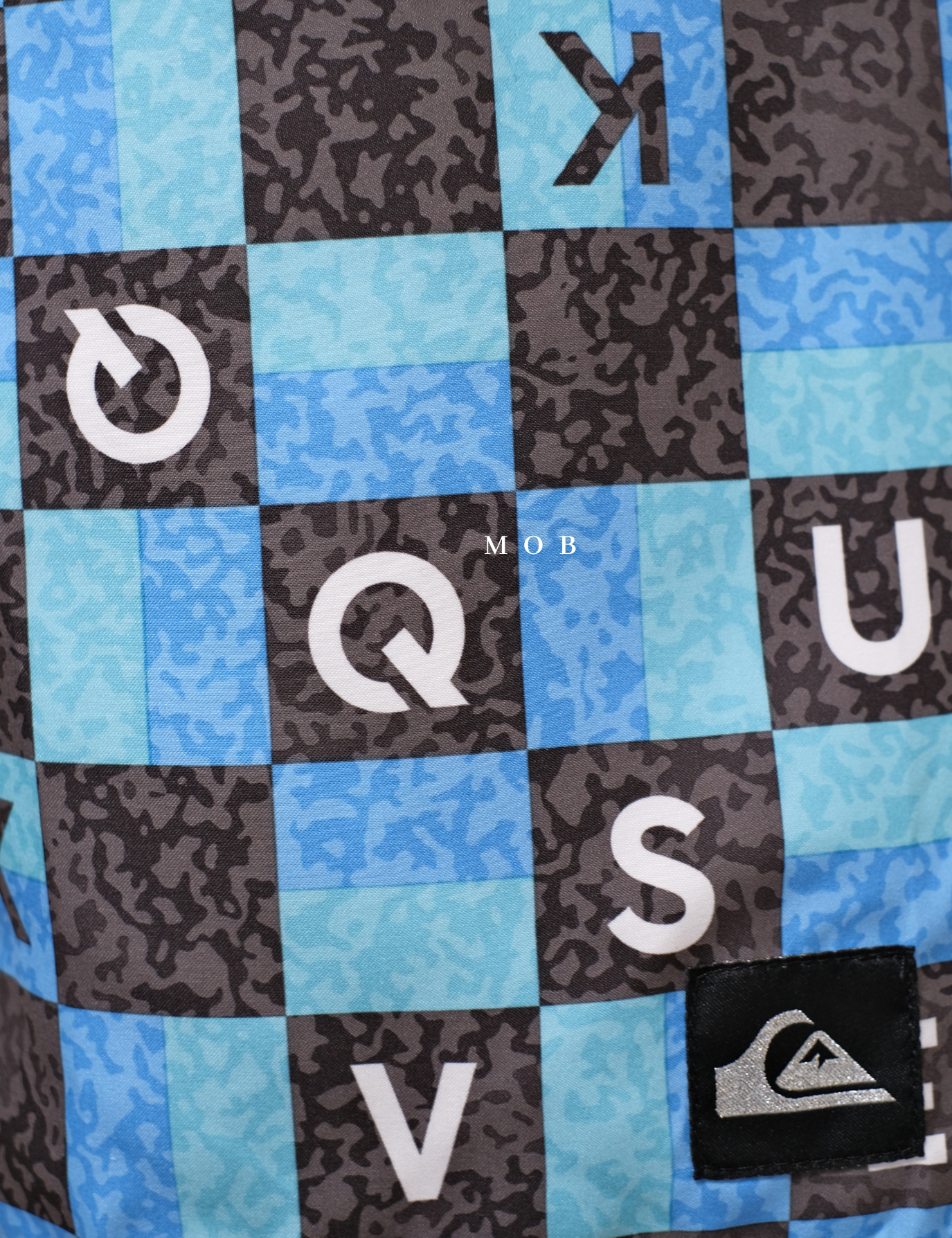QSBS02002 Volley Shorts Blue Black Plaid