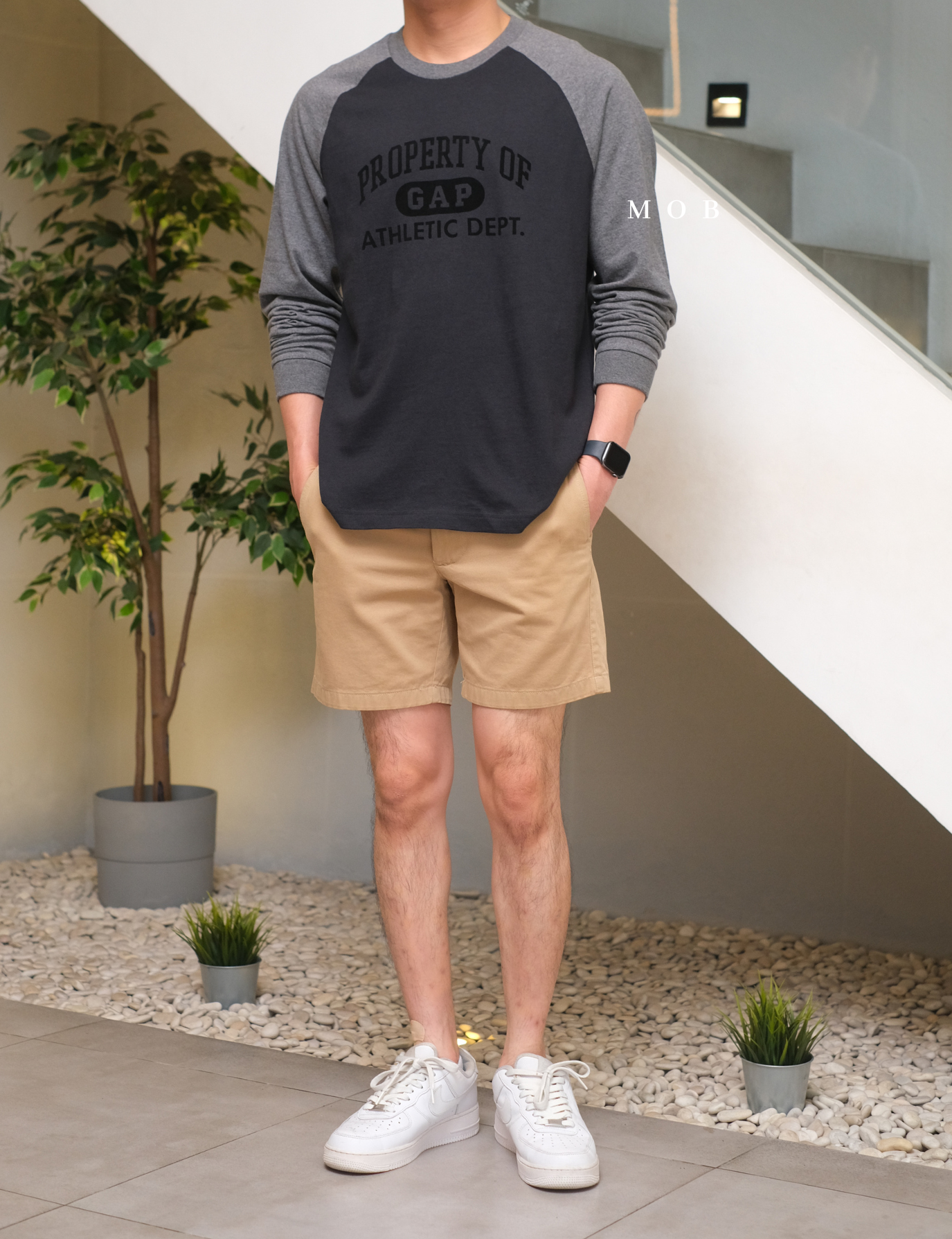 GPLST1112A Property of Gap LS Tee Dark Grey