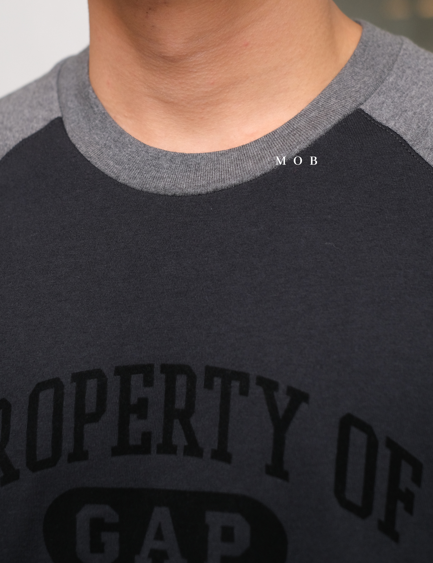 GPLST1112A Property of Gap LS Tee Dark Grey