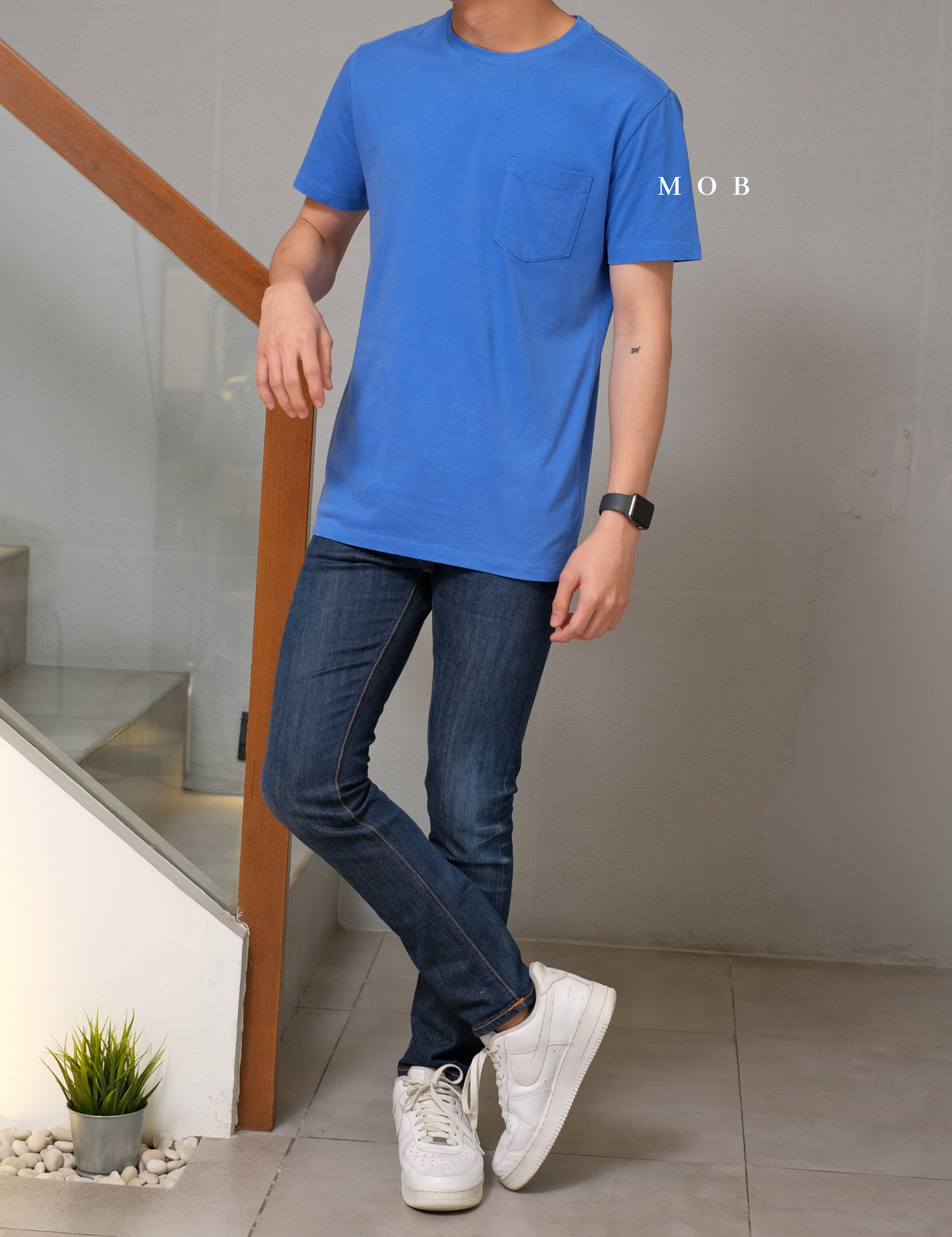 GPSST1001AK Basic Pocket Tee Classic Blue