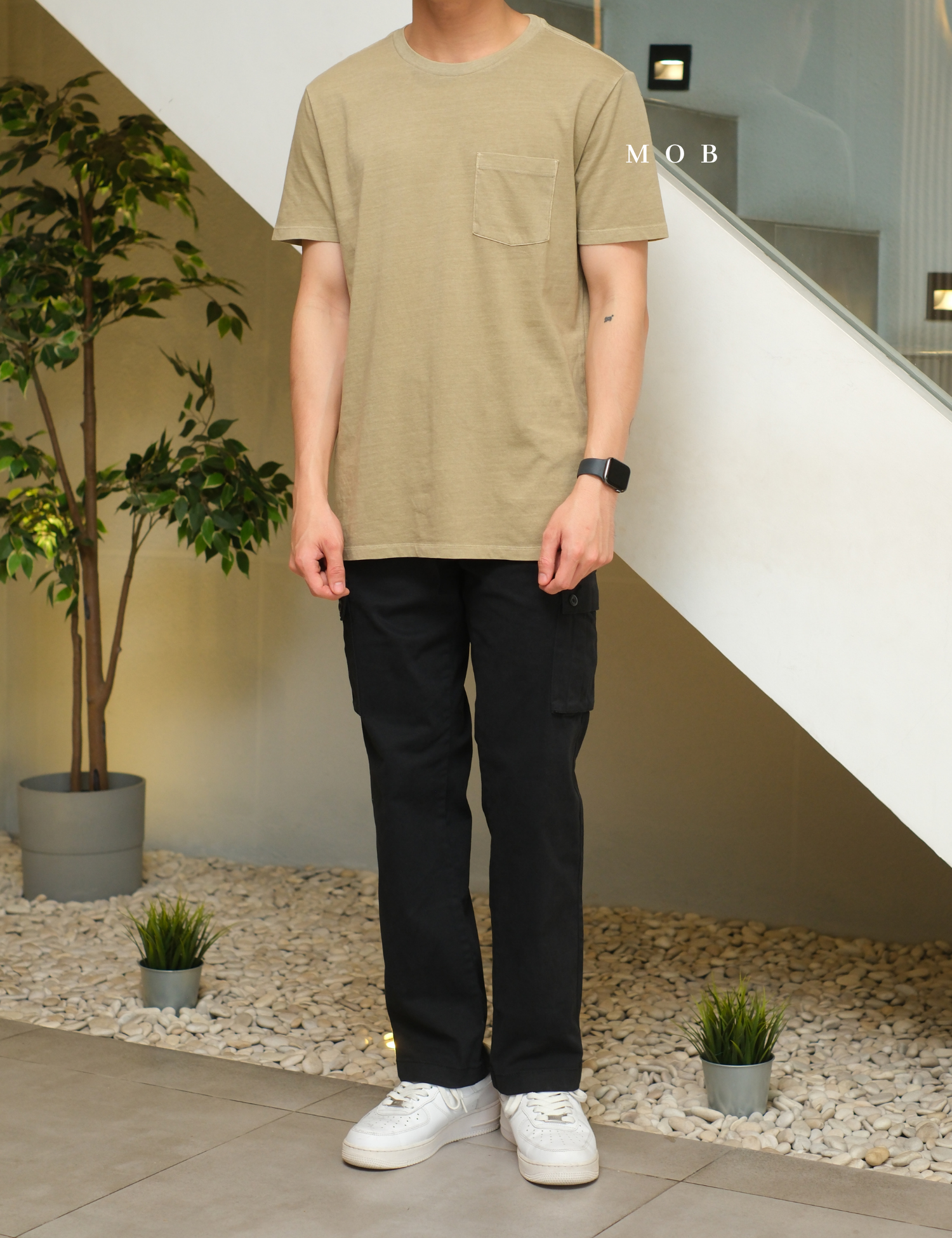 GPSST1001AH Basic Pocket Tee Country Walnut