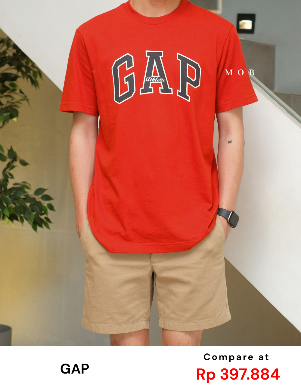 GPSST15025 Archive Logo SS Tee Scarlet