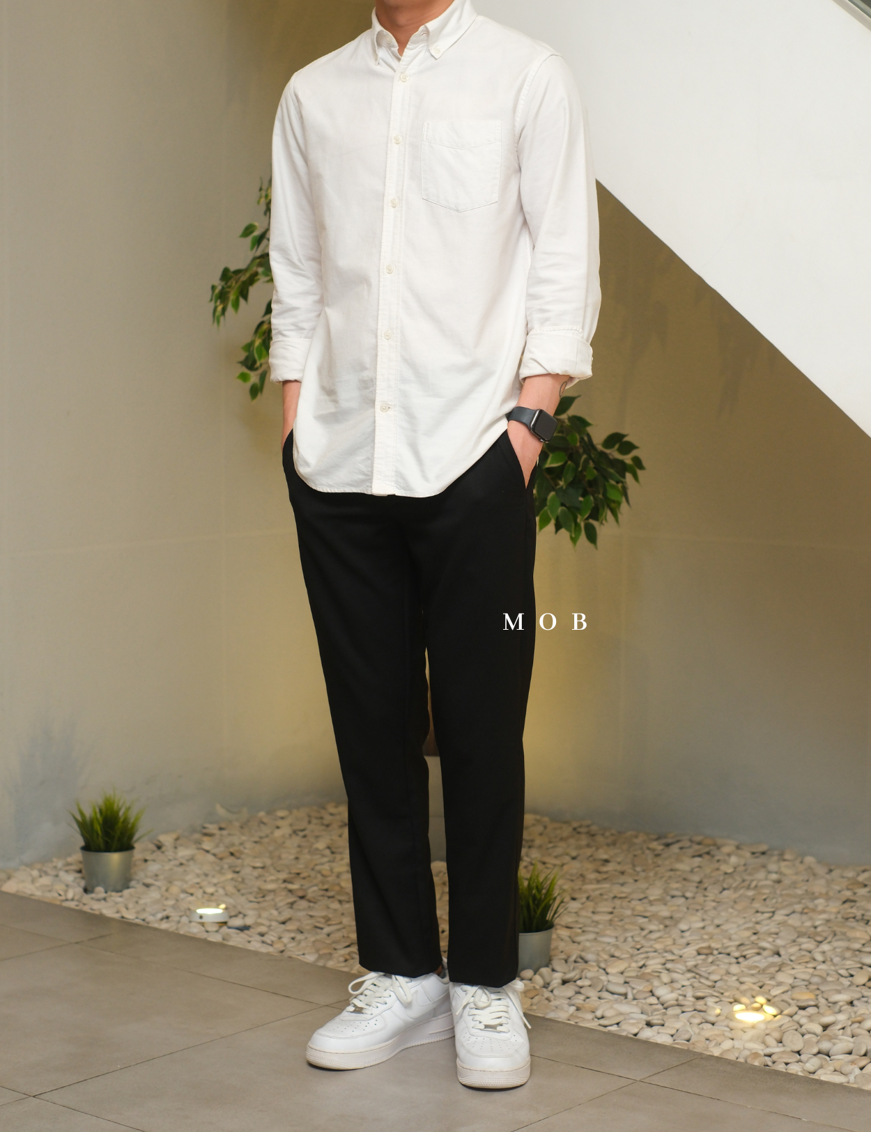 ONPT4301B Slim Dress Pants Black