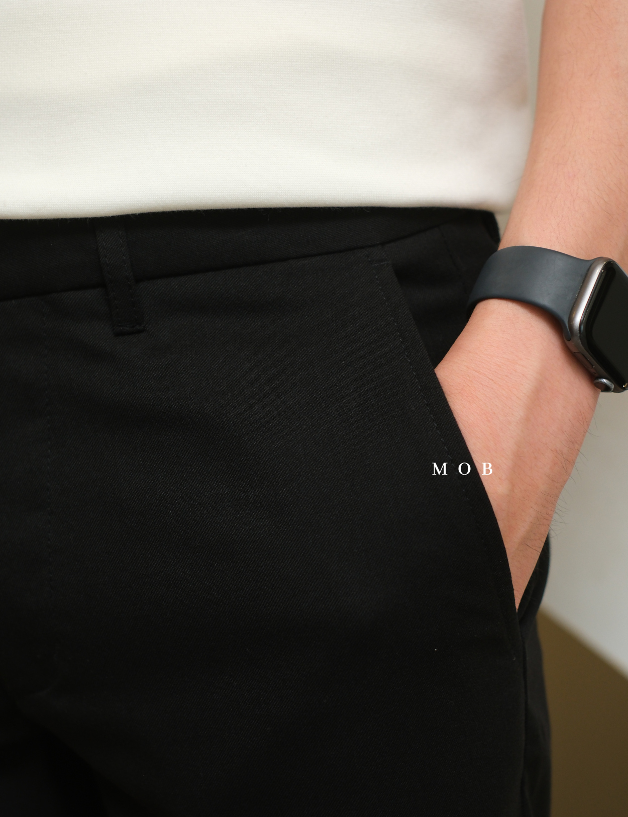 ONPT4301B Slim Dress Pants Black