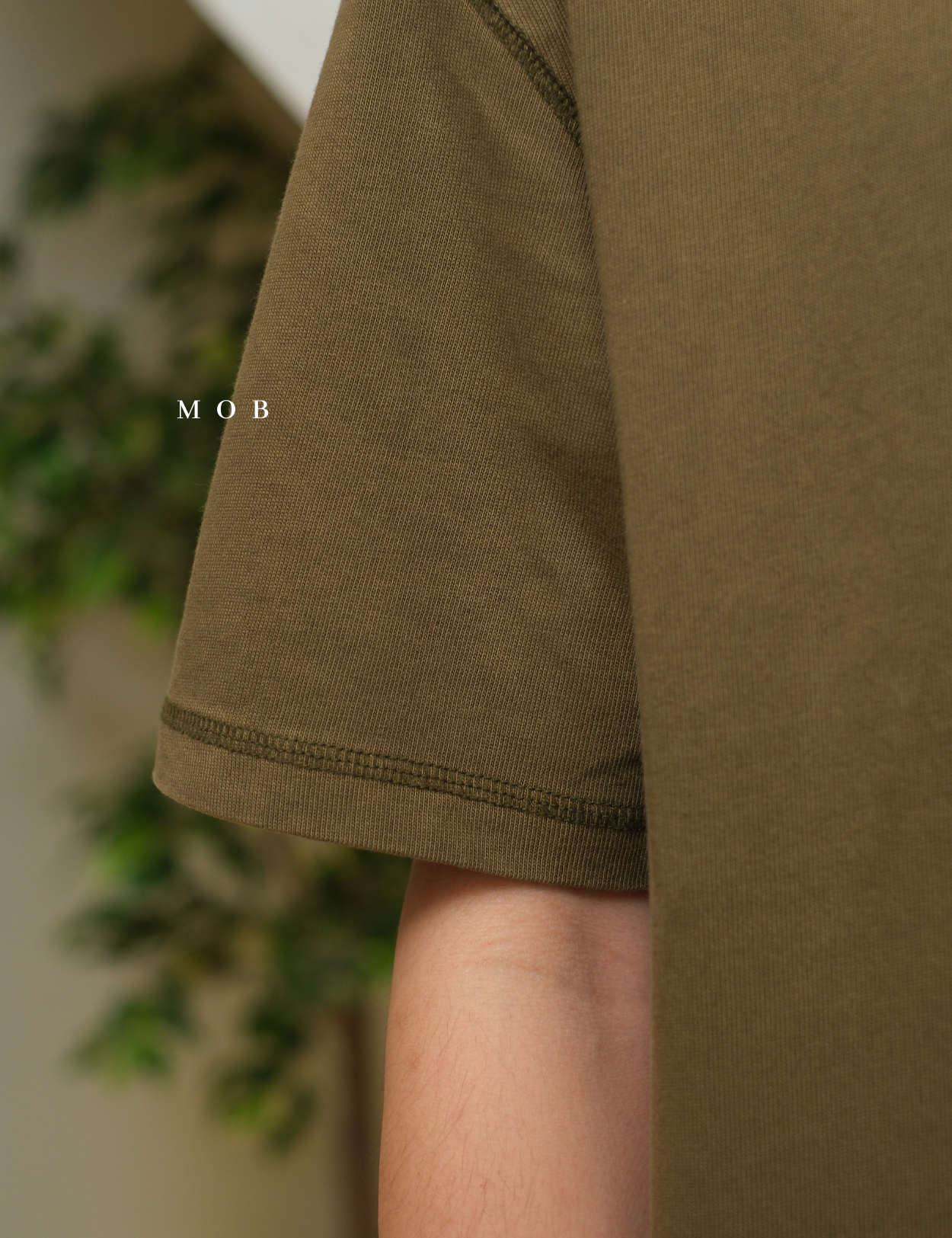 GPSST2201A Heavyweight Boxy Cropped SS Tee Olive