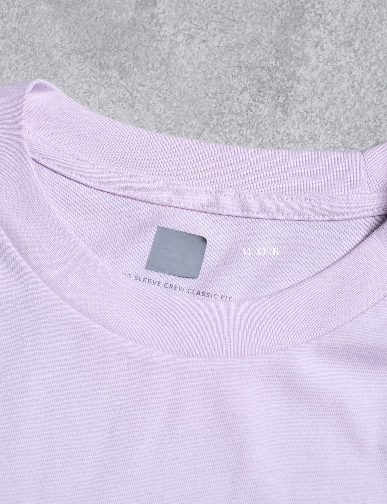 GPLST08004B Mini Arch Rubber Logo LS Tee Soft Purple