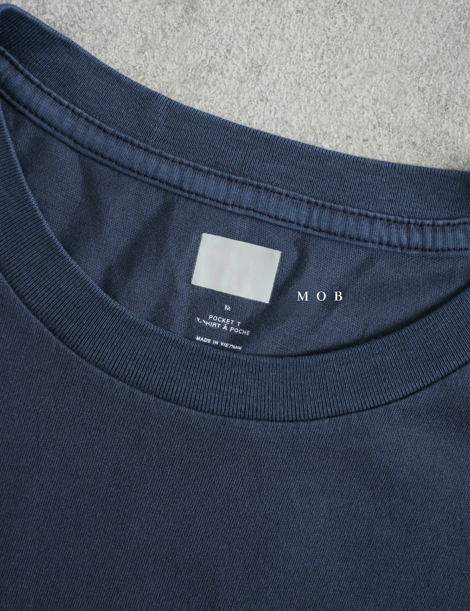 GPSST1001AI Basic Pocket Tee Navy Grey