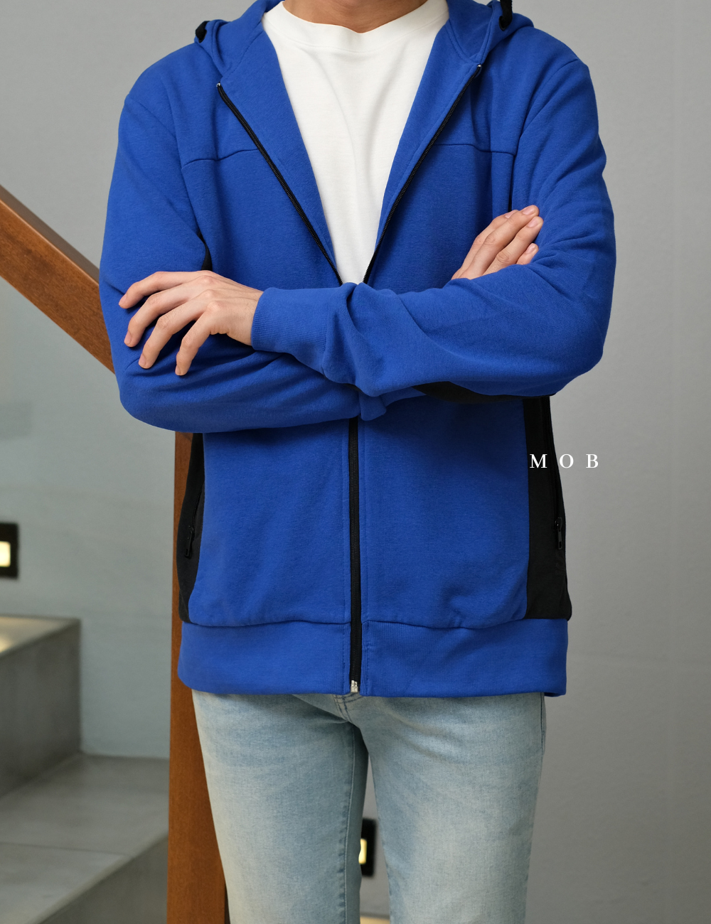 SGFZ01002 Basic Full Zip Dark Blue