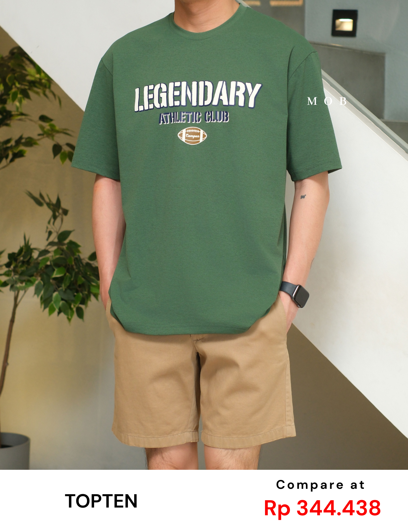 TOPSST02002A Balance LEGENDARY Athletic SS Tee Green