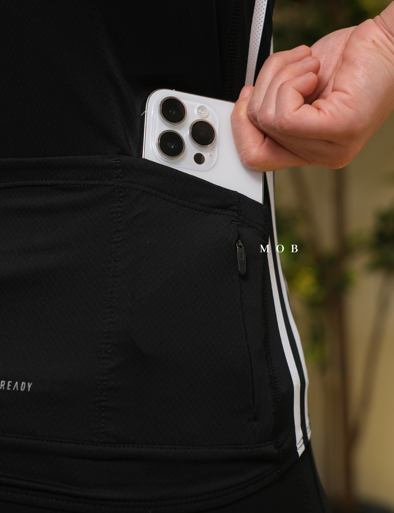 ADDSSST1001 Jersey Full Zip Tee Black