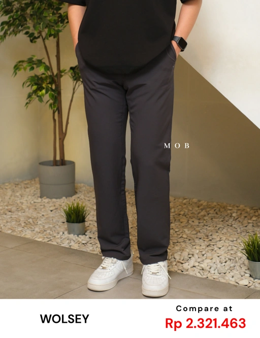 WSYPT02001B Stretch Woven Pants Asphalt Grey 