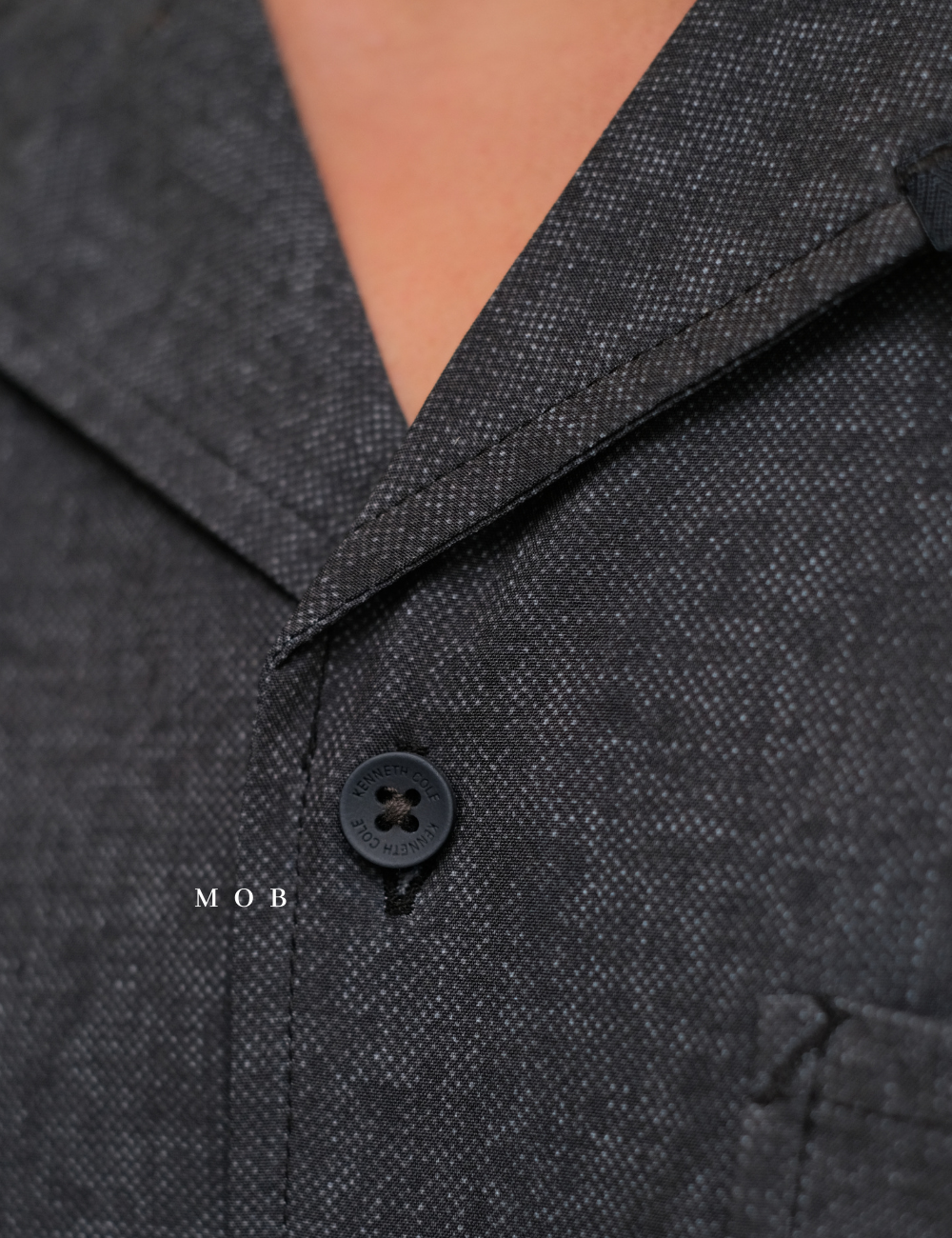 KCSSS01001 Performance Shirt Dark Grey Abstract