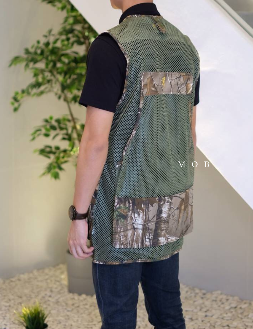 BRNVST01001 Camo Upland Dove Vest Olive