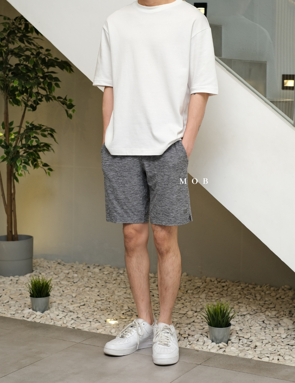 LAYSR01003 Short Inseam 9 Grey Misty