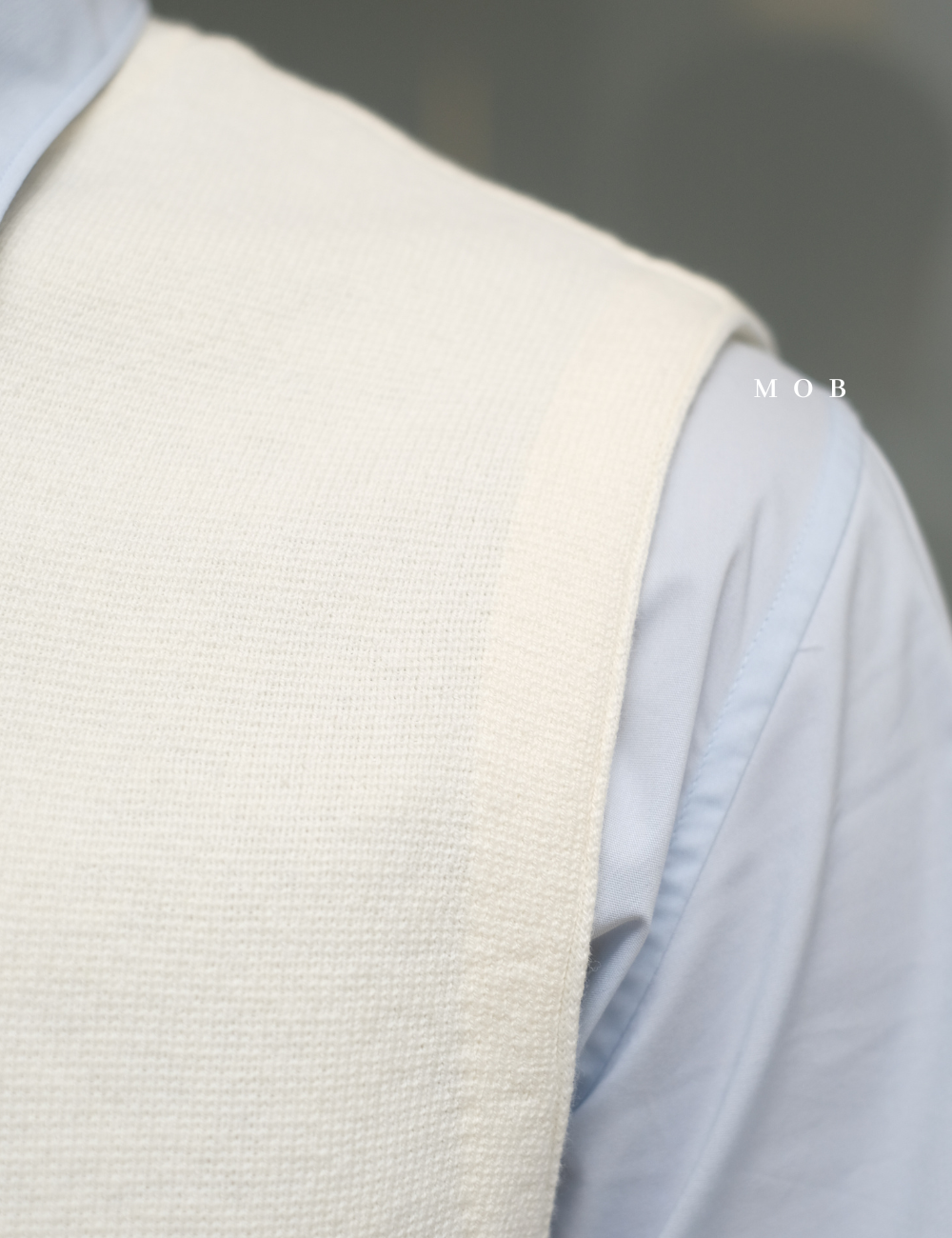 MSTVST01001 Knit Vest Ivory