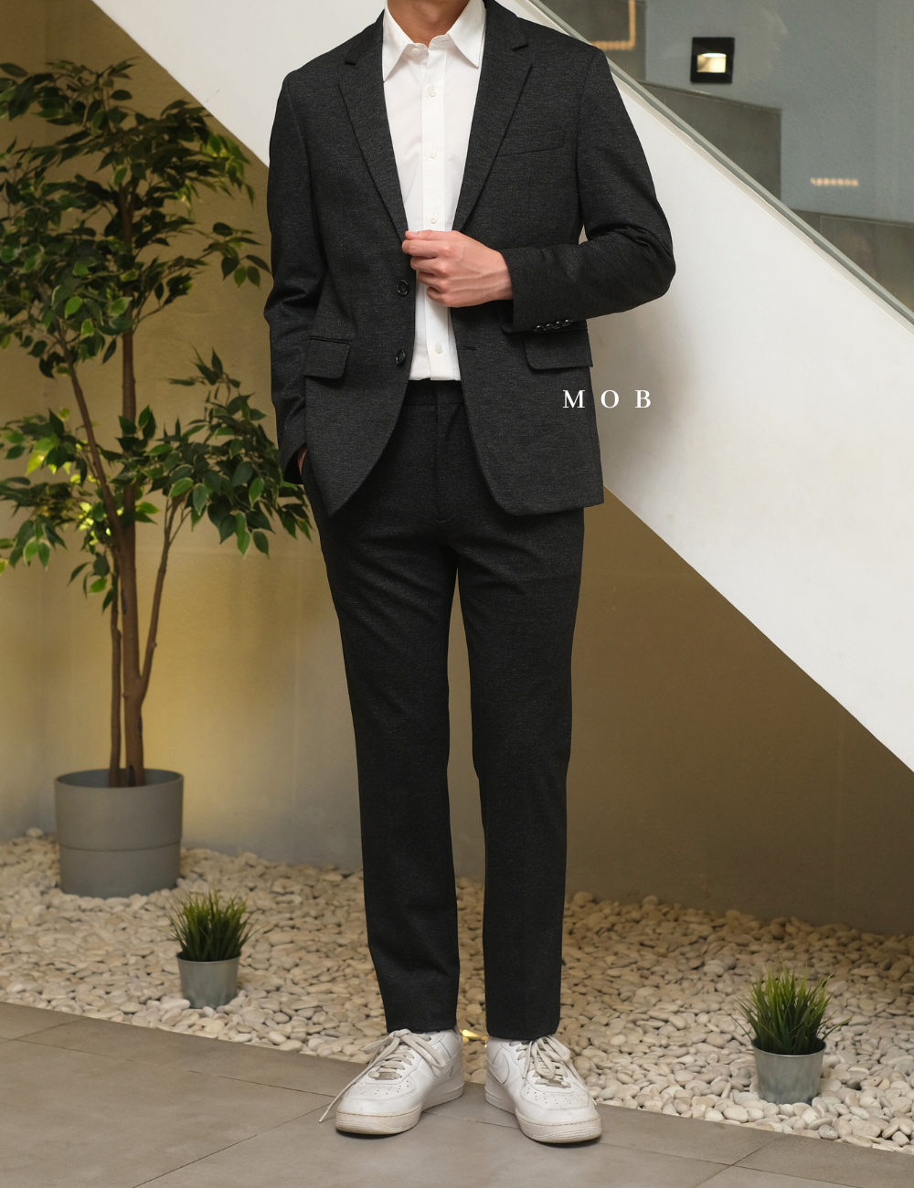 SPBZ01001 Ultra Stretch Blazer Dark Grey Misty