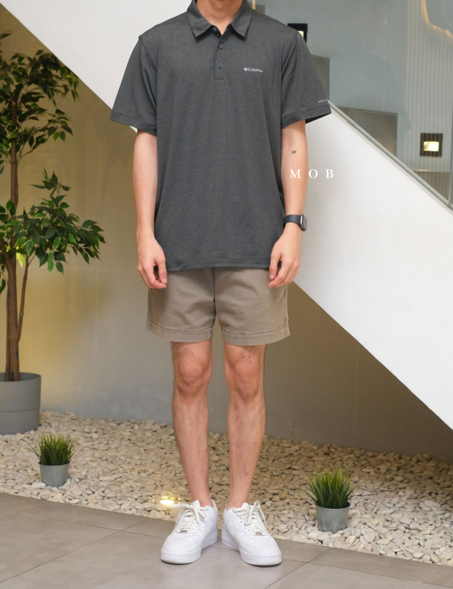 CLMPSS01001 Tech Trail Polo F24 SS Dark Grey