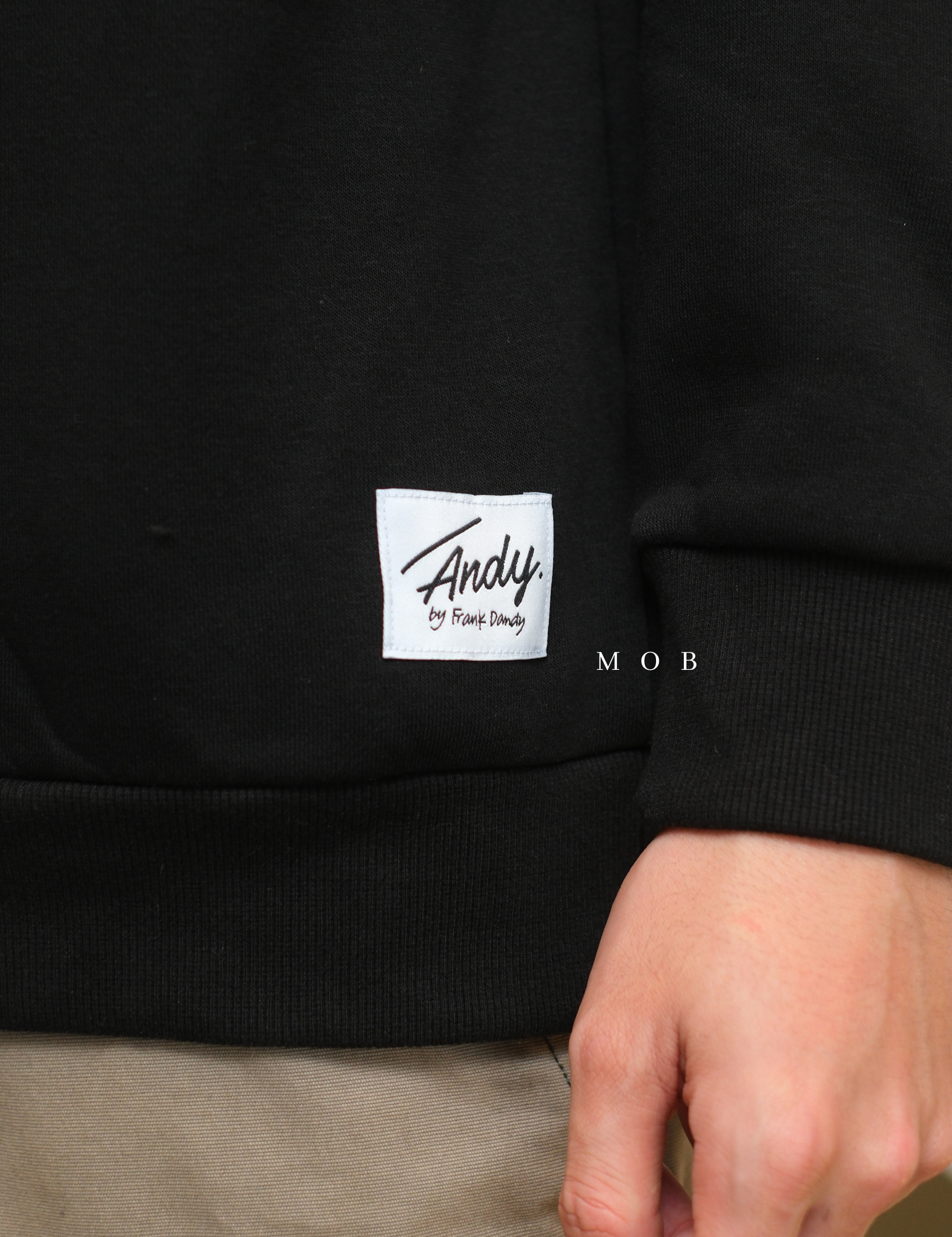 ANDSW01001 Basic SWEATSHIRT Black
