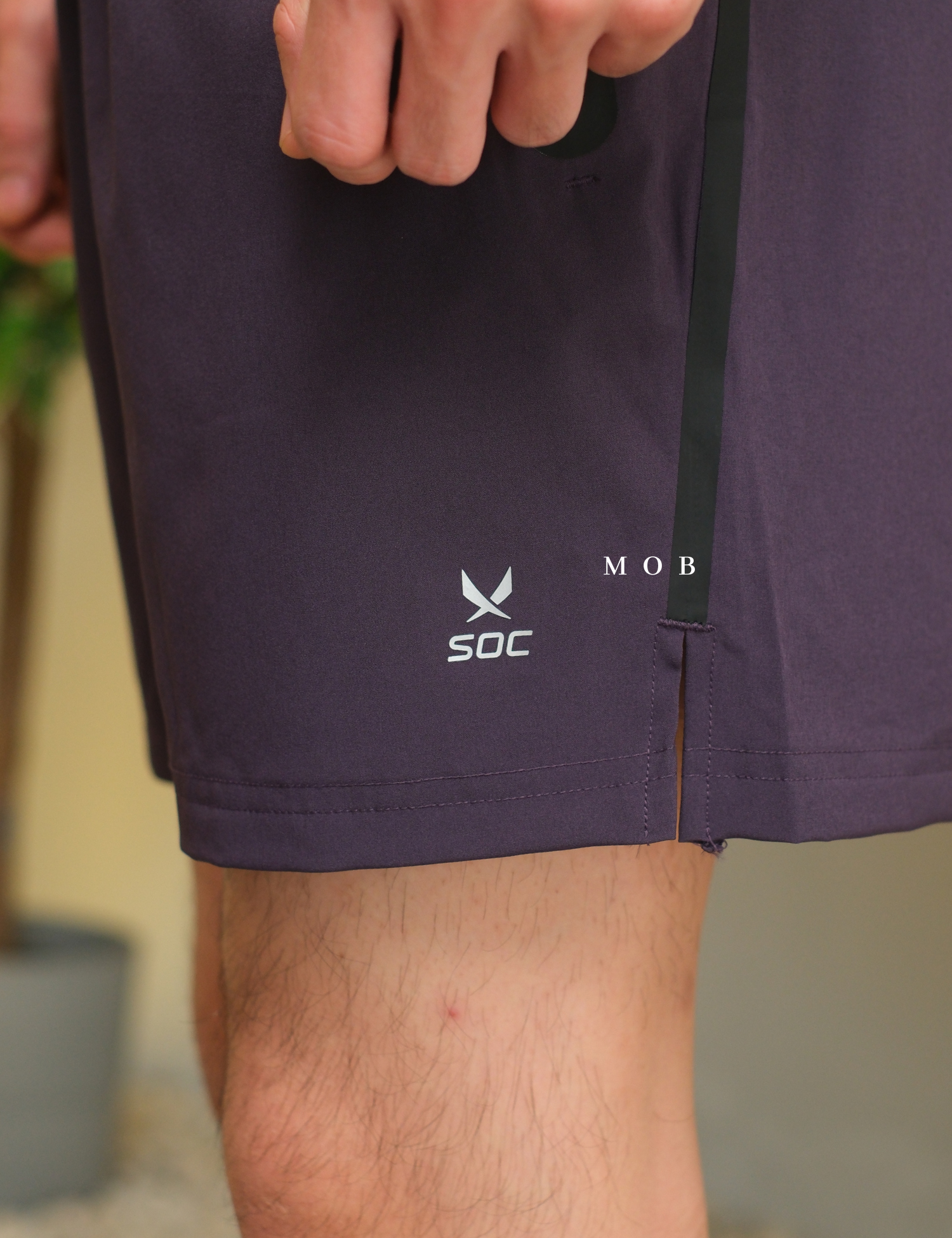 SOCSR01001 Woven Active Shorts Deep Purple