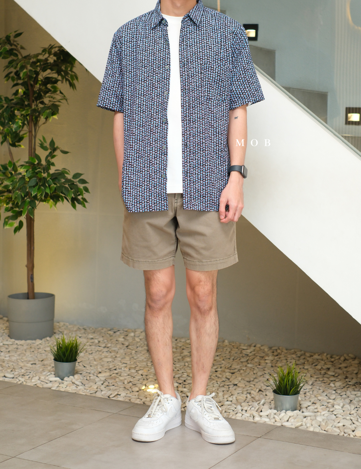 TORSSS01001A SS Shirt Black Mix Ocean