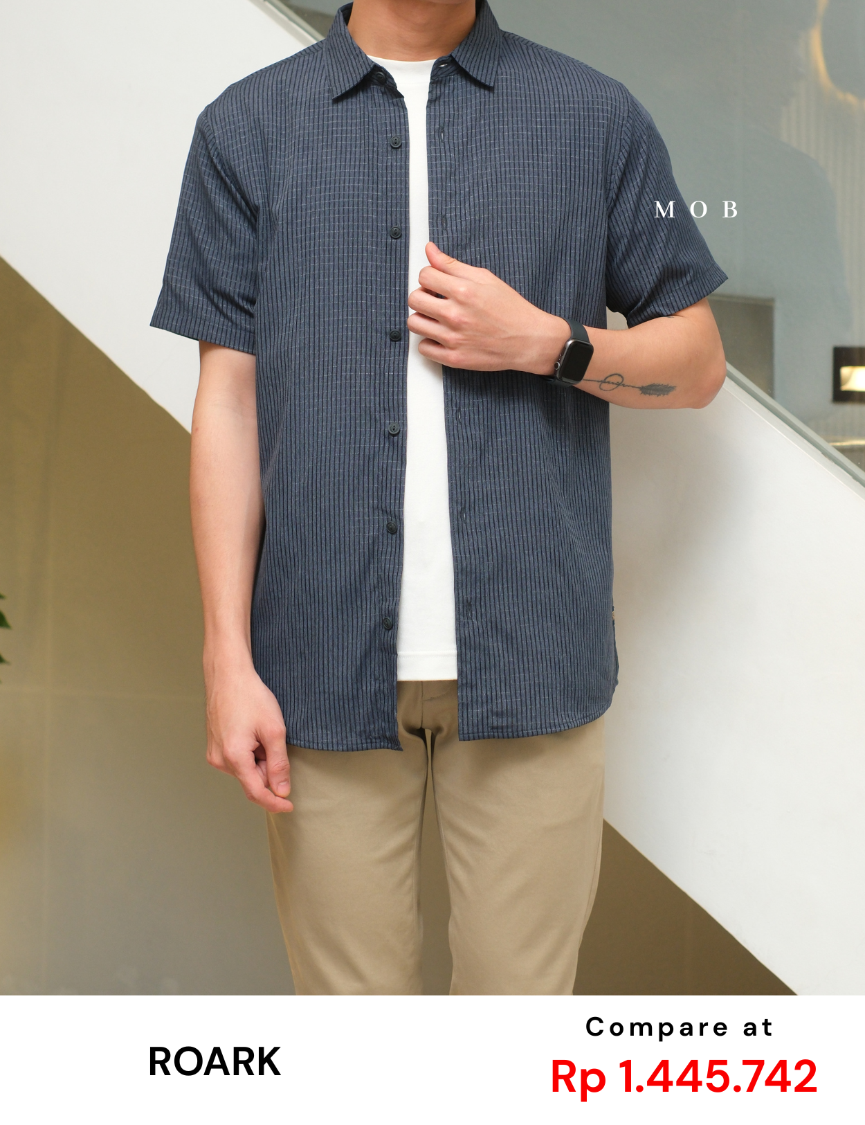 ROASSS01004C Bless Up SS Shirt Midnight Navy
