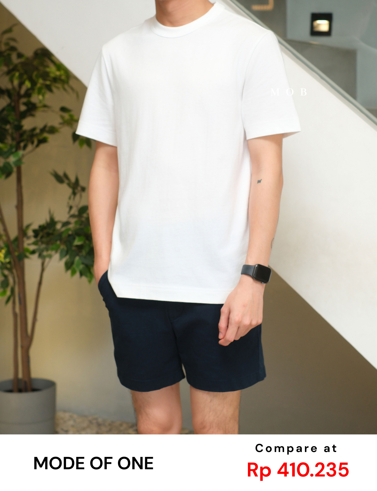 MODSST01001C Basic SS Tee White