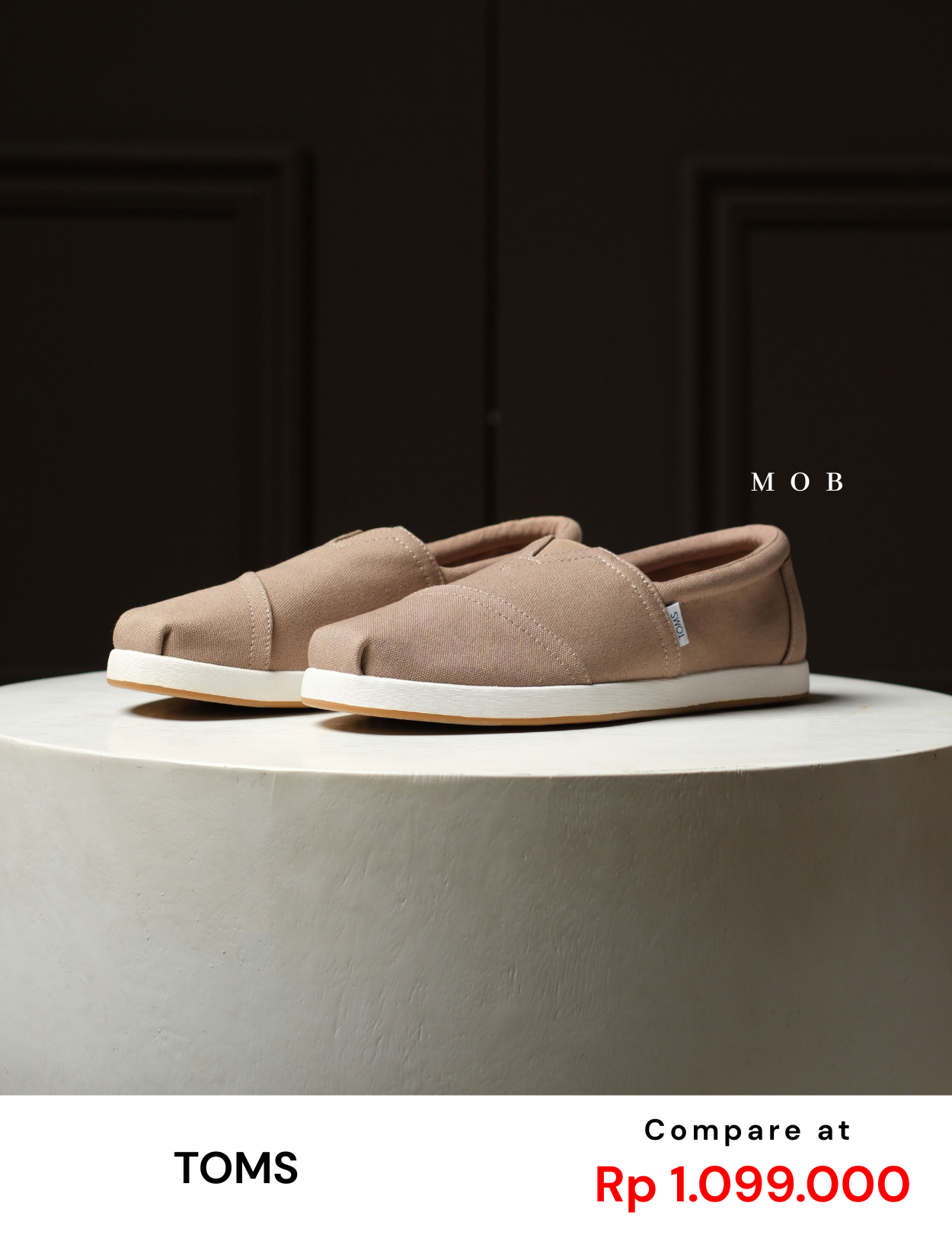 TMSSSH01002A Alp FWD Shoes Dune Recycled Cotton Canvas