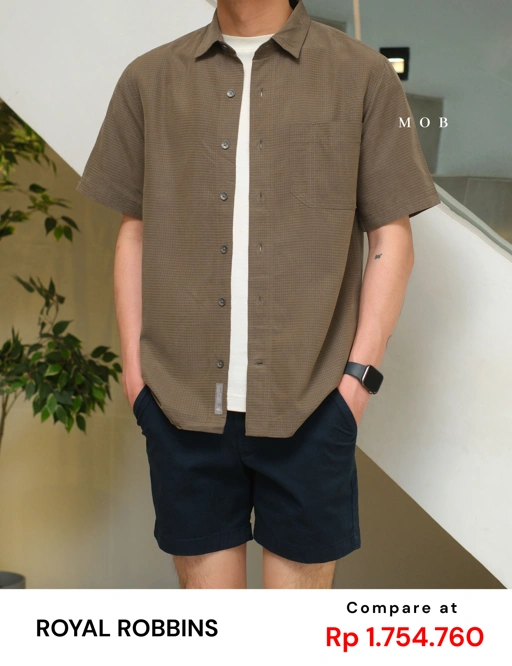 Image of RRBSSS01001C Desert Pucker Dry SS Shirt Army