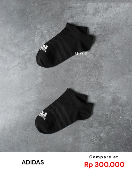 Image of ADDSSO01001B Cushioned Low Cut Socks Black (2 PASANG)