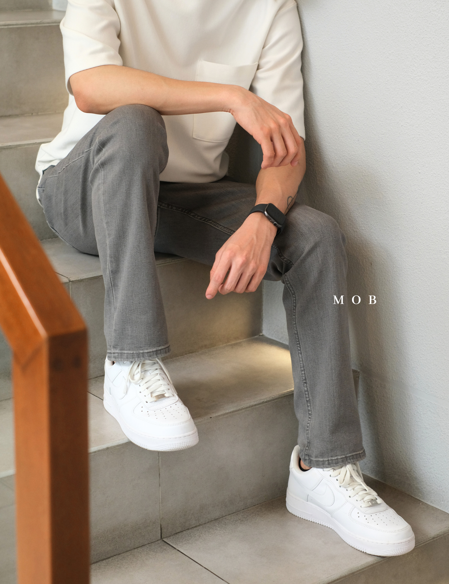 KCPT02001 Awearness Chillflex Slim Jeans Stone Grey