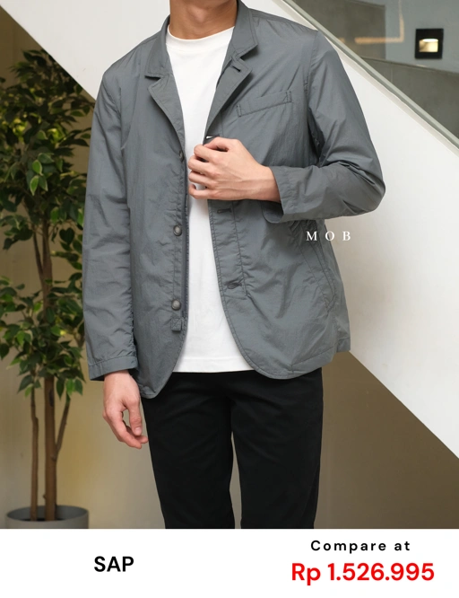 SPJ01003A Lightweight Stretch Jacket Blue Grey