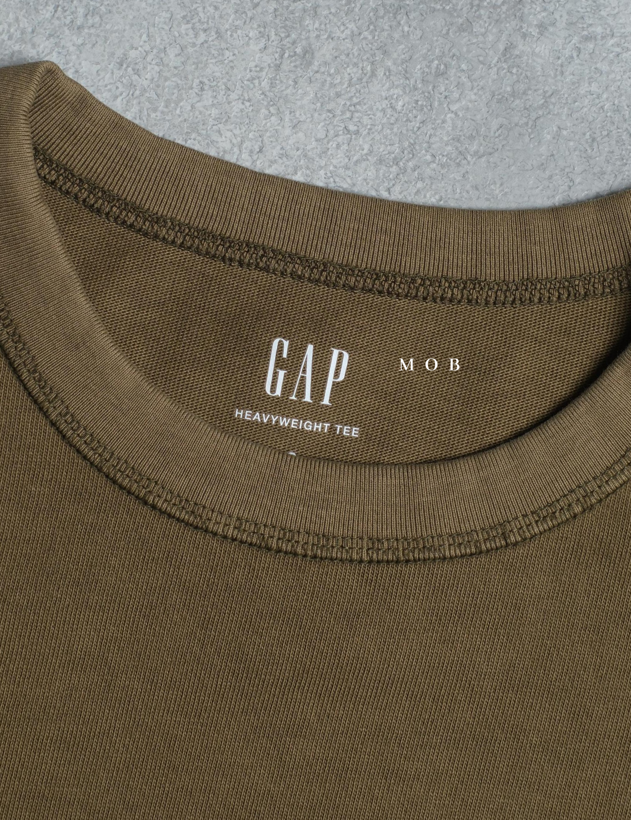 GPSST2201A Heavyweight Boxy Cropped SS Tee Olive