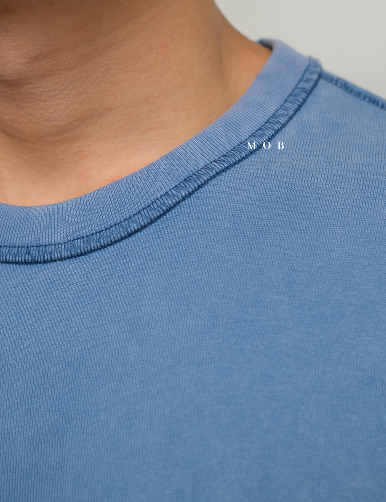 GPSST2201B Heavyweight Boxy Cropped SS Tee Blue