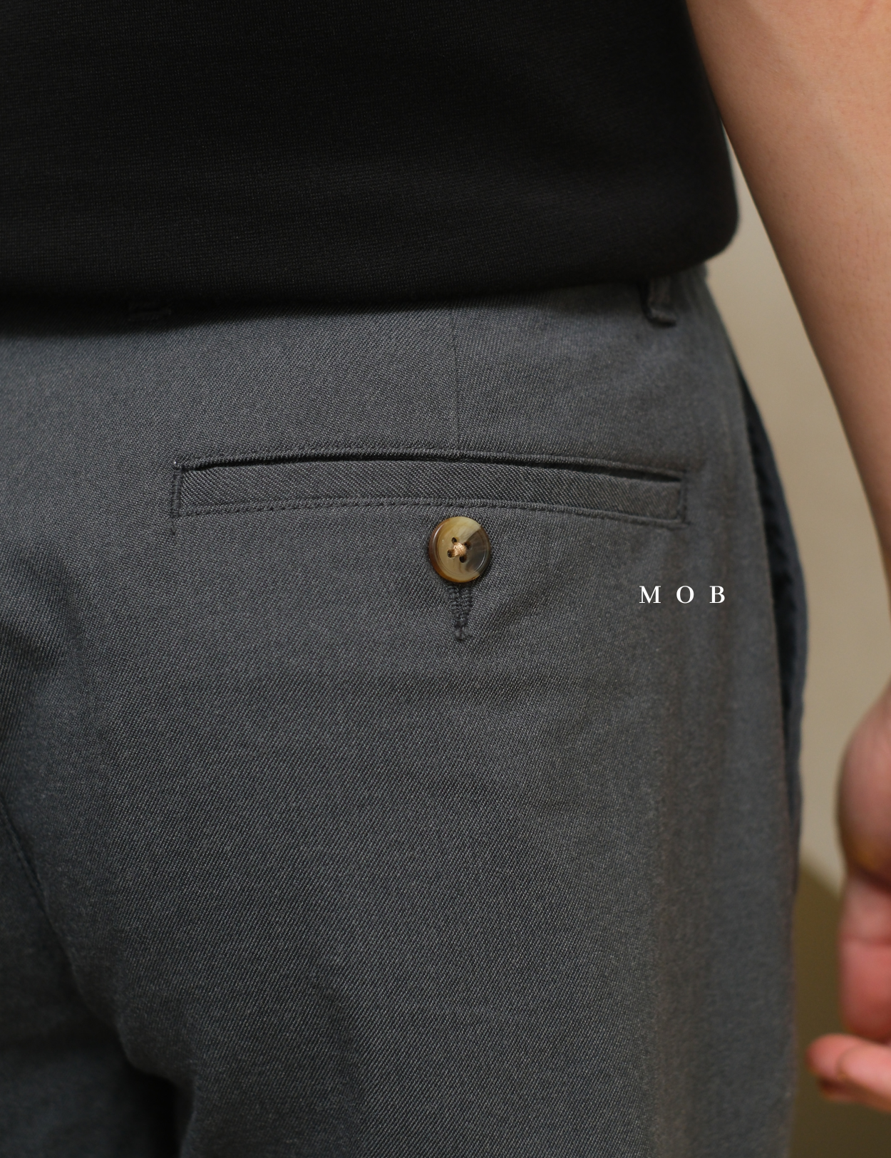 ONPT4301D Slim Dress Pants Dark Grey Misty